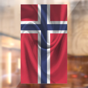 Autocollant Pour Fenêtre Drapeau norvégien