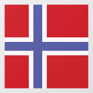 Autocollant Pour Fenêtre Drapeau norvégien