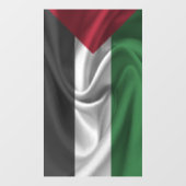 Autocollant Pour Fenêtre Drapeau palestinien (Feuille)