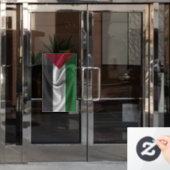 Autocollant Pour Fenêtre Drapeau palestinien (Porte de bureau)