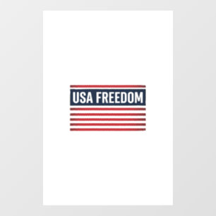 Autocollant Pour Fenêtre Drapeau patriotique de style USA Freedom Vector De