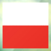 Autocollant Pour Fenêtre Drapeau polonais (Feuille 3)