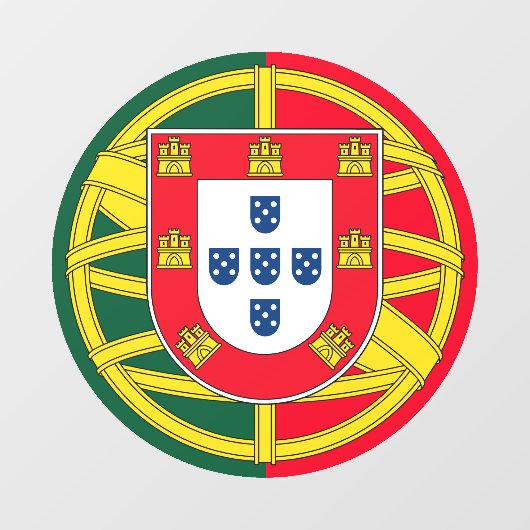 Autocollant Pour Fenêtre Drapeau portugais (Feuille)