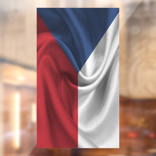 Autocollant Pour Fenêtre Drapeau République tchèque (Feuille 2)