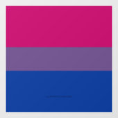 Autocollant Pour Fenêtre Drapeau SlipperyJoe's Bisexual Pride lavande-rose (Feuille)