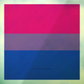 Autocollant Pour Fenêtre Drapeau SlipperyJoe's Bisexual Pride lavande-rose (Feuille 3)