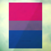Autocollant Pour Fenêtre Drapeau SlipperyJoe's Bisexual Pride lavande-rose (Feuille 3)