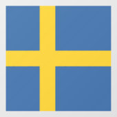 Autocollant Pour Fenêtre Drapeau suédois (Feuille)