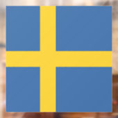 Autocollant Pour Fenêtre Drapeau suédois (Feuille 2)