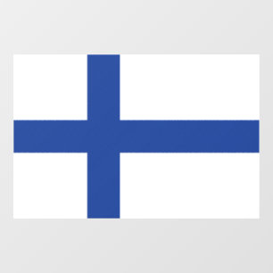 AUTOCOLLANT POUR FENÊTRE DRAPEAU SUOMI FINLAND