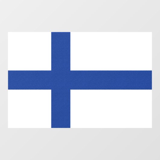 AUTOCOLLANT POUR FENÊTRE DRAPEAU SUOMI FINLAND (Feuille)