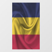 Autocollant Pour Fenêtre Drapeau Tchad (Feuille)
