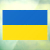Autocollant Pour Fenêtre Drapeau Ukraine (Feuille 3)