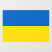 Autocollant Pour Fenêtre Drapeau Ukraine (Feuille)