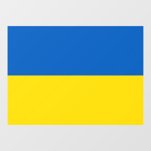 Autocollant Pour Fenêtre Drapeau ukrainien. Soutien à l'Ukraine