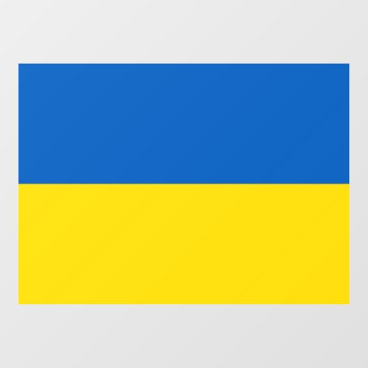 Autocollant Pour Fenêtre Drapeau ukrainien. Soutien à l'Ukraine (Feuille)