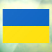 Autocollant Pour Fenêtre Drapeau ukrainien. Soutien à l'Ukraine (Feuille 3)