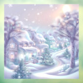 Autocollant Pour Fenêtre Dreamy Christmas Village Clin de fenêtre (Feuille 3)