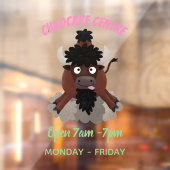 Autocollant Pour Fenêtre Drôle dessin animé de bison de buffle (Feuille 2)