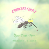 Autocollant Pour Fenêtre Drôle dessin d'insecte moustique (Feuille 3)