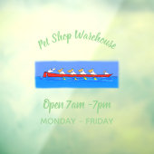 Autocollant Pour Fenêtre Drôle pélicans rameurs dessin animé (Feuille 3)