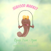 Autocollant Pour Fenêtre Drôle sauter boudskipper poisson dessin animé (Feuille 3)