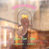 Autocollant Pour Fenêtre Drôle sauter boudskipper poisson dessin animé (Feuille 2)