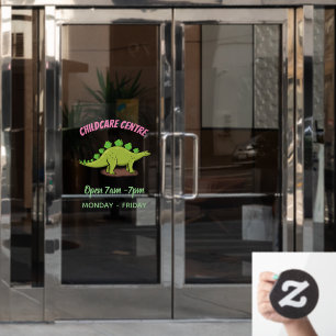 Autocollant Pour Fenêtre Drôle stegosaurus dinosaure dessin animé