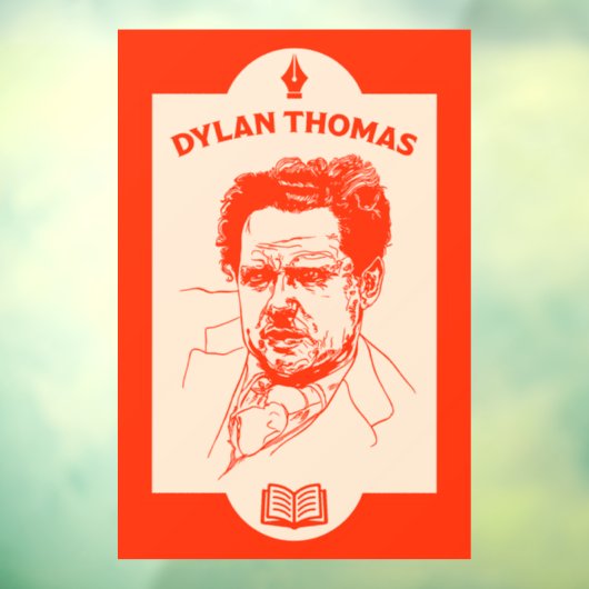 Autocollant Pour Fenêtre Dylan Thomas Welsh Poet (Feuille 3)