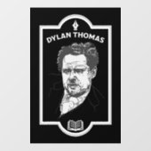 Autocollant Pour Fenêtre Dylan Thomas Welsh Poet (Feuille)