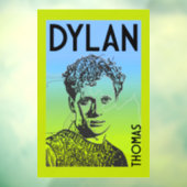 Autocollant Pour Fenêtre Dylan Thomas Welsh Poet (Feuille 3)