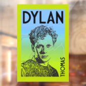 Autocollant Pour Fenêtre Dylan Thomas Welsh Poet (Feuille 2)
