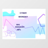 Autocollant Pour Fenêtre E-commerce Cyber Monday Deal (Feuille)