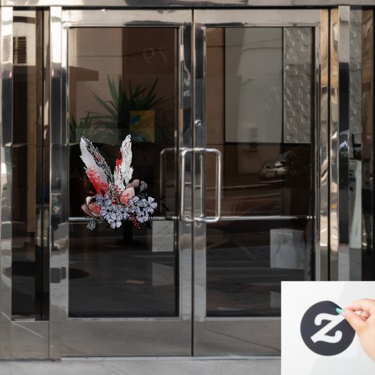 Autocollant Pour Fenêtre Easter Bunny Horreur (Porte de bureau)