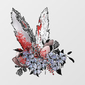 Autocollant Pour Fenêtre Easter Bunny Horreur (Feuille)