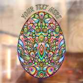 Autocollant Pour Fenêtre Easter Egg Psychedelic Design Kids Organic T-Shirt (Feuille 2)