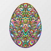 Autocollant Pour Fenêtre Easter Egg Psychedelic Design Kids Organic T-Shirt (Feuille)