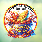 AUTOCOLLANT POUR FENÊTRE ÉBULLITION D'ÉCREVISSES (Feuille 3)