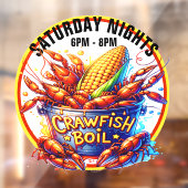 AUTOCOLLANT POUR FENÊTRE ÉBULLITION D'ÉCREVISSES (Feuille 2)