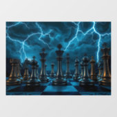 Autocollant Pour Fenêtre Échecs (Feuille)