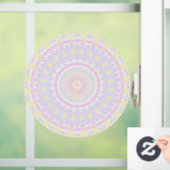 Autocollant Pour Fenêtre Eclectique complexe Boho coloré Pastel Mandala (Maison)