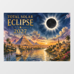 Autocollant Pour Fenêtre Éclipse solaire totale de 2027 en Égypte