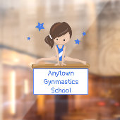 Autocollant Pour Fenêtre École de gymnastique - École de gymnastique (Feuille 2)
