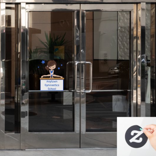 Autocollant Pour Fenêtre École de gymnastique - École de gymnastique (Porte de bureau)