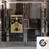 Autocollant Pour Fenêtre écossais Burns Invitation dîner de nuit (Porte de bureau)