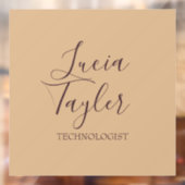 Autocollant Pour Fenêtre Écriture commerciale élégante rose (Feuille 2)