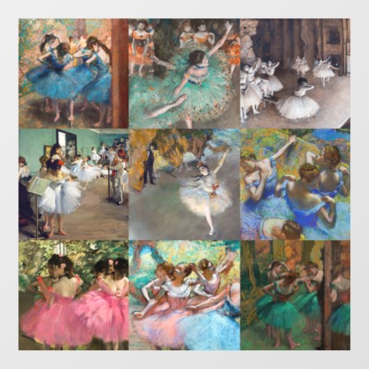 Autocollant Pour Fenêtre Edgar Degas - Dancers Sélection de chef-d'oeuvre (Feuille)