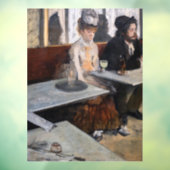 Autocollant Pour Fenêtre Edgar Degas - Dans un café / L'Absinthe (Feuille 3)