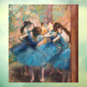 Autocollant Pour Fenêtre Edgar Degas - Danseurs en bleu (Feuille 3)