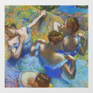 Autocollant Pour Fenêtre Edgar Degas - Danseuses bleues
